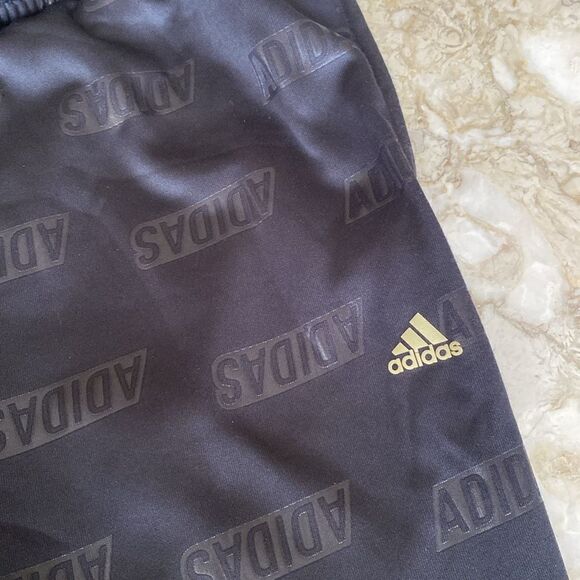 NWT ADIDAS Embossed Monogram Wide Leg Jogging Pants Regular Fit - Picture 10 of 13